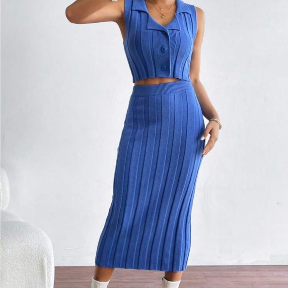 Dresses & Skirts - Blue sweater set